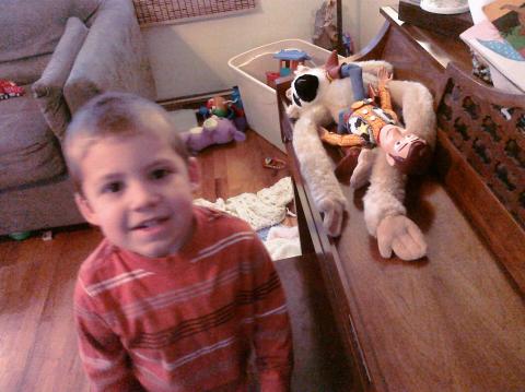 Zacheus and Jesus hanging out in the tree