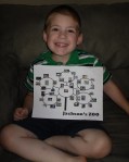 Jackson and his new zoo map!