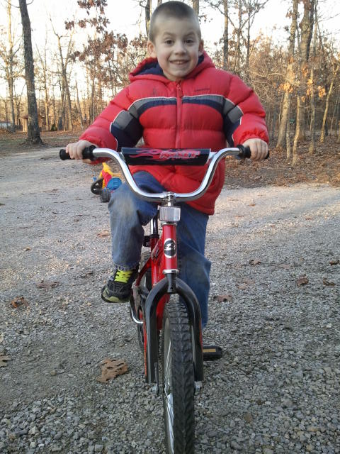 Jackson is learning to find his balance without training wheels.