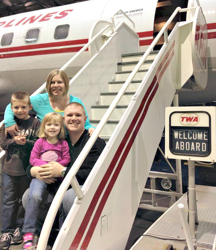 We spent the beginning of 2014 with our family. Here we toured the Airline History Museum in Kansas City.