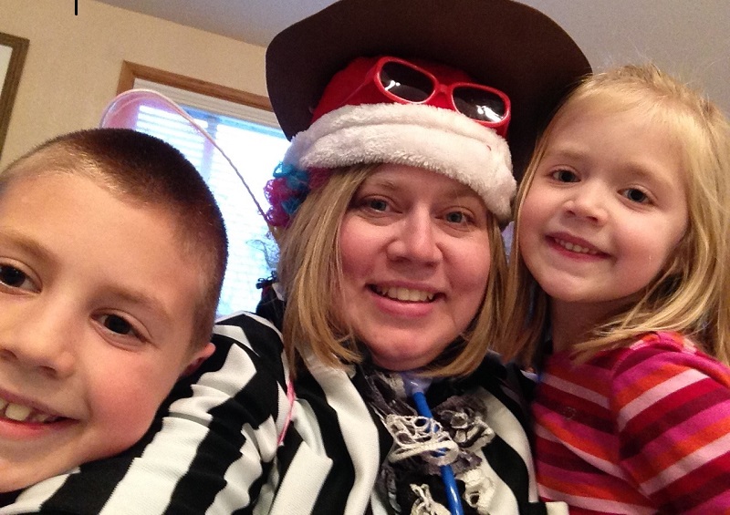 Me and the kids after our Get Ready relay race!