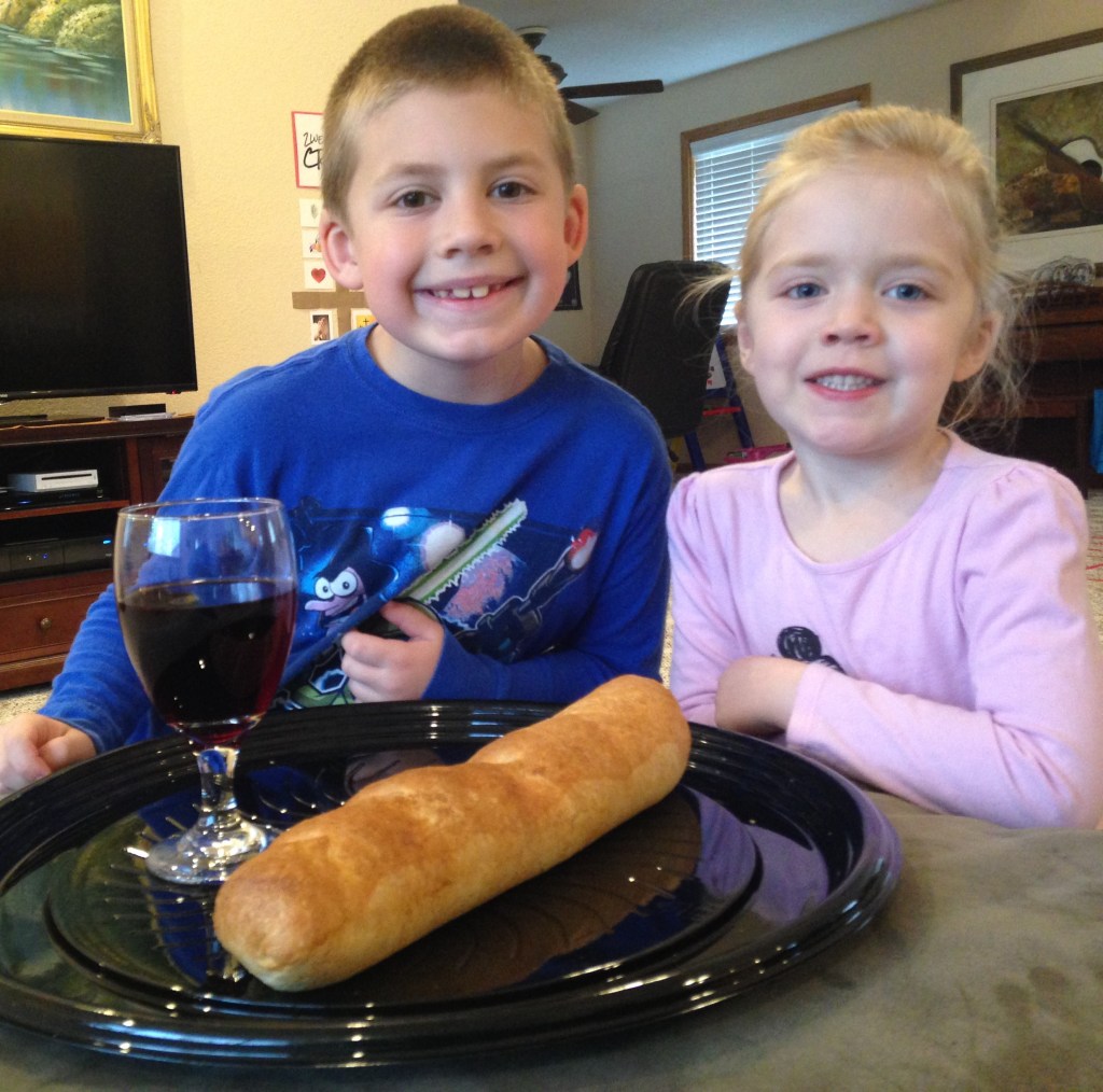 Jackson and Lauren are ready to celebrate communion