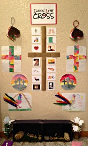 Our 2 Weeks 2 the Cross Easter wall